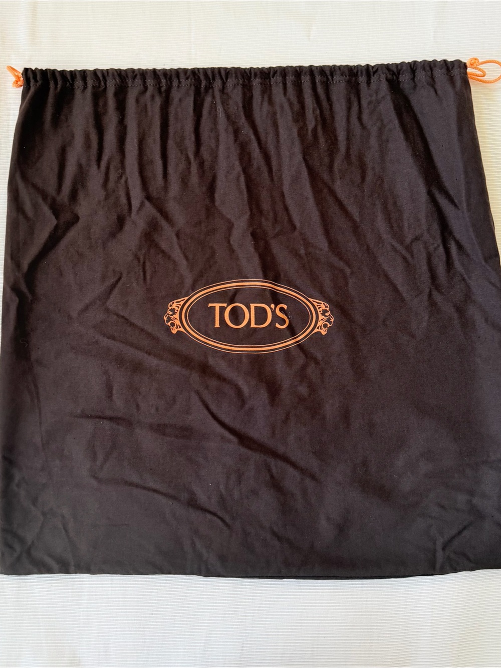 TOD'S Medium Dust Bag for Purse or Shoes Brown 19x19"